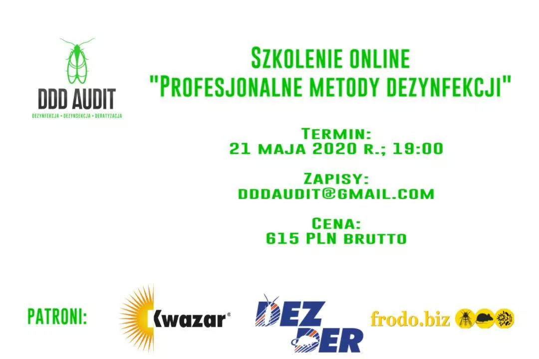 plakat szkolenie online 